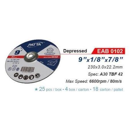Patta EAB 0102 Depressed Cut Off Wheel 9 Patta EAB 0102 Depressed Cut Off Wheel 9